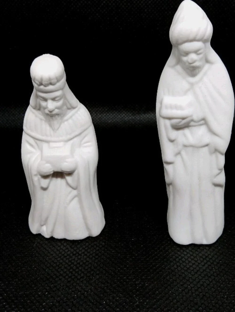 Vintage 1994 Art Mark White Ceramic Porcelain 6 Pc Nativity Set. New In Box.
